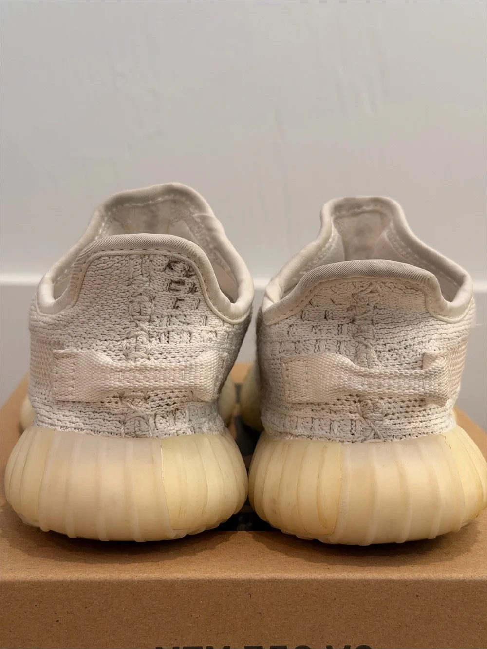 Pre-owned Yeezy Boost 350 V2 Bone Kids Size 1K